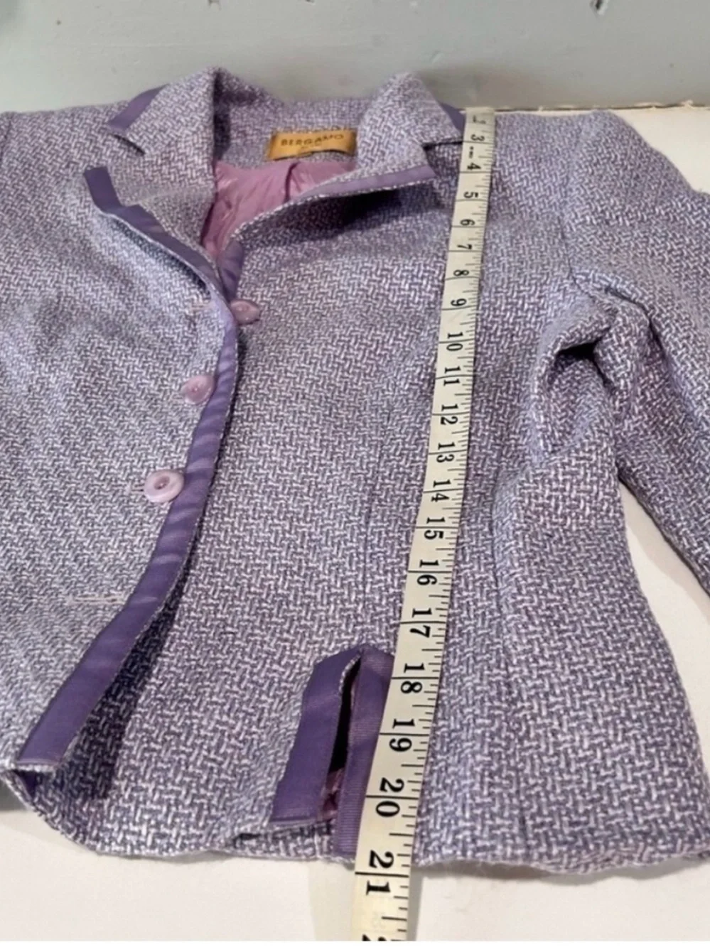 Bergamo by EBI Lilac Tweed Jacket
